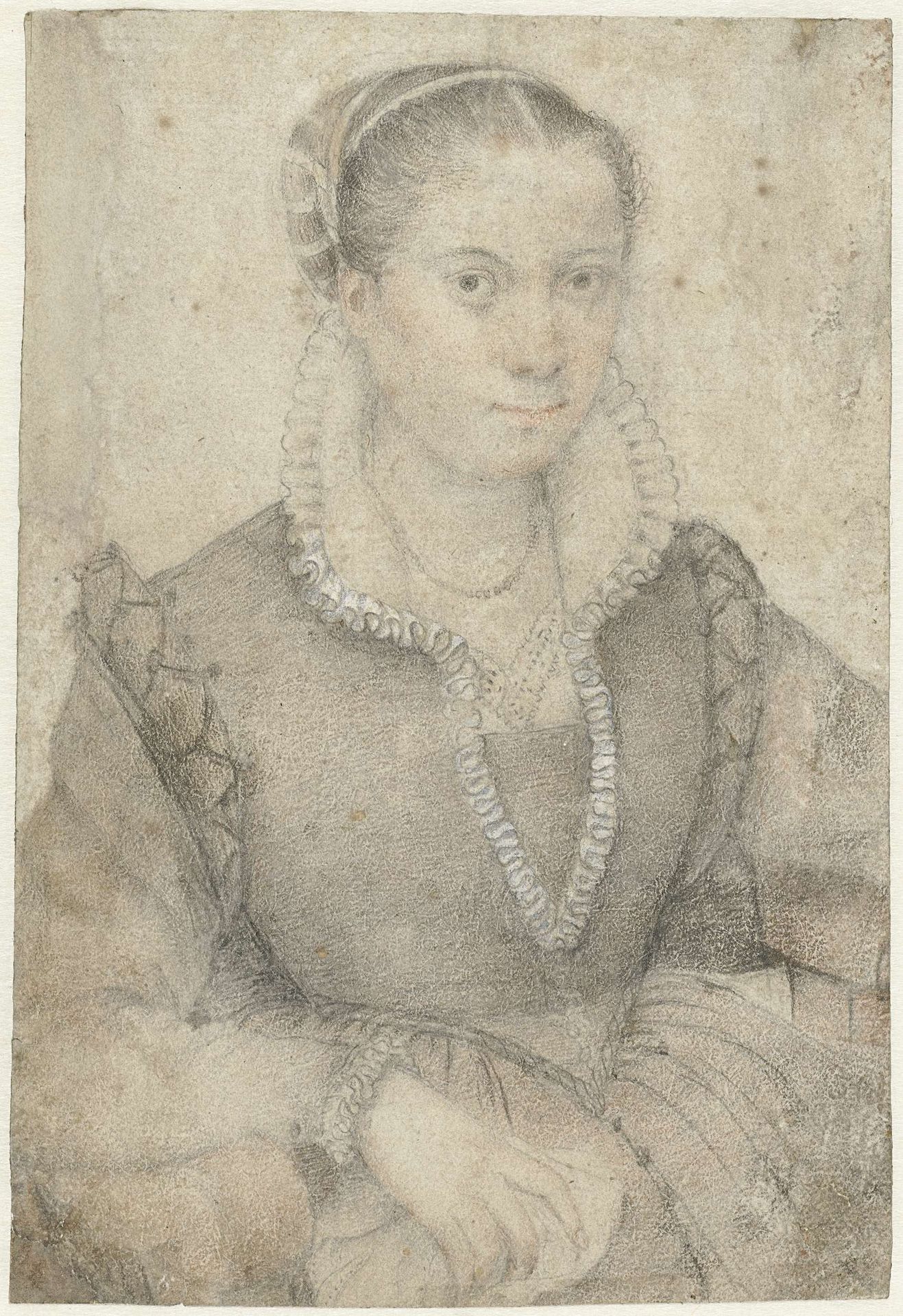 Portret van dame, zittend naar rechts by Sofonisba Anguissola