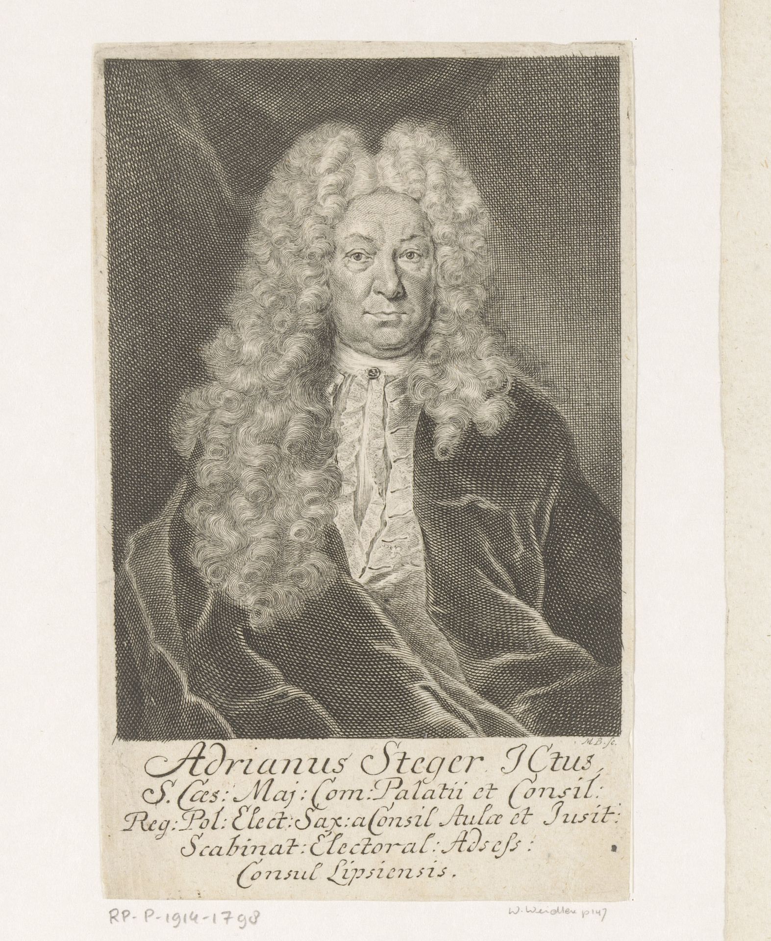 Portret van Adrian Steger by Martin Bernigeroth