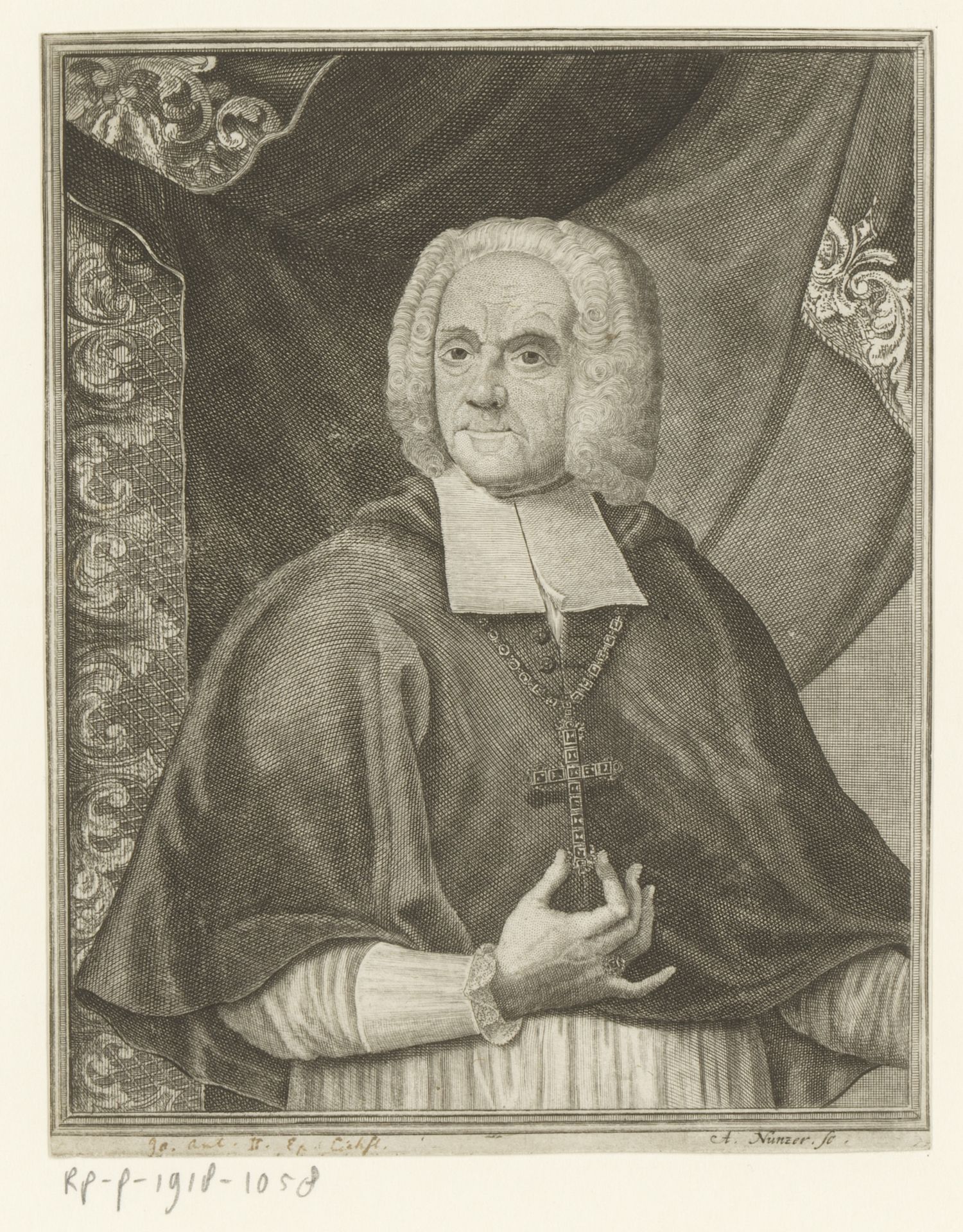 Portret van Johann Anton II von Freyberg by Andreas Nunzer