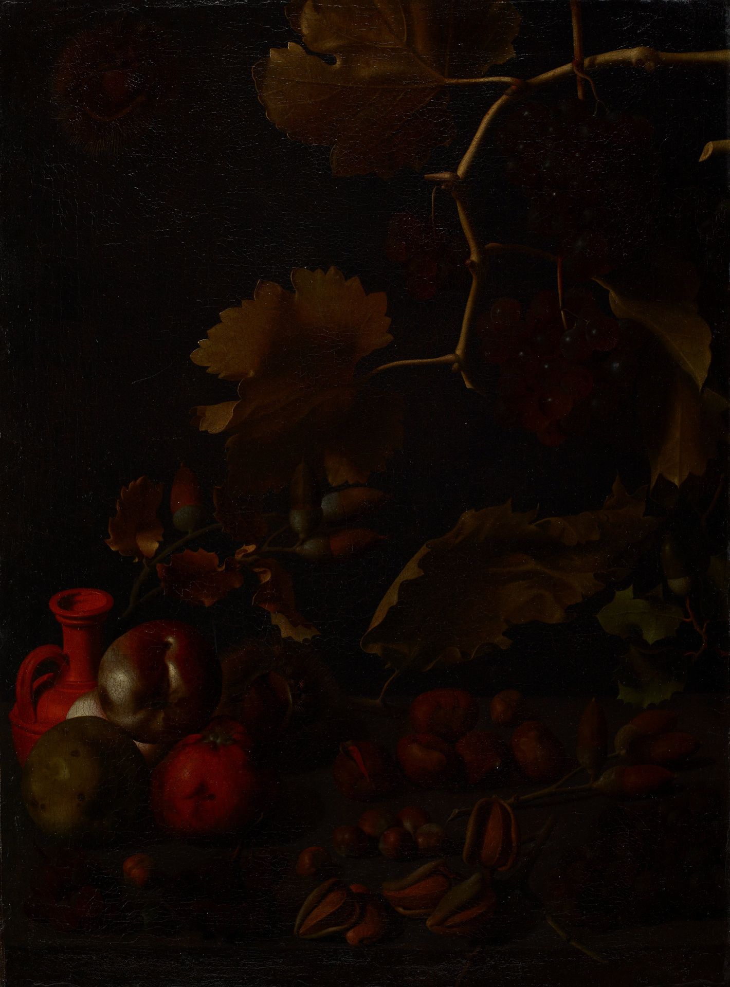 Still life with grapes by El Labrador (Juan Fernandez)