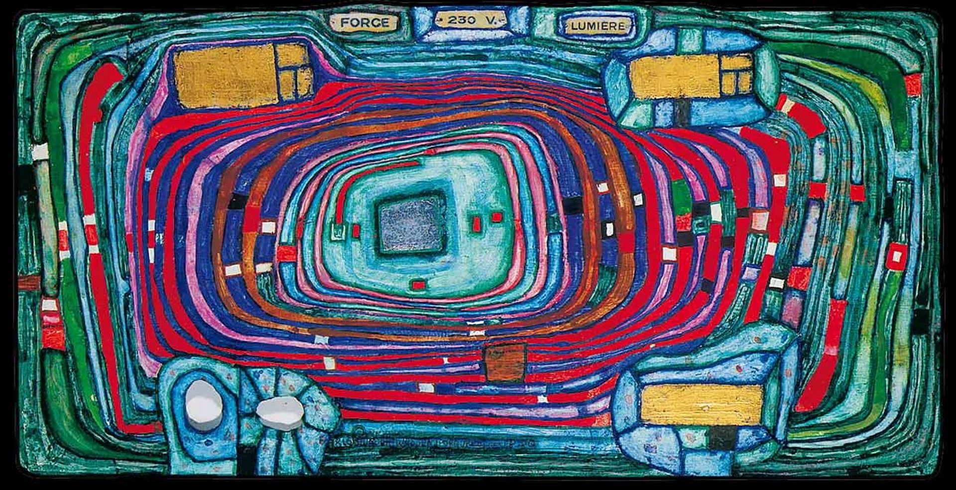 816 Switch Board by Friedensreich Hundertwasser