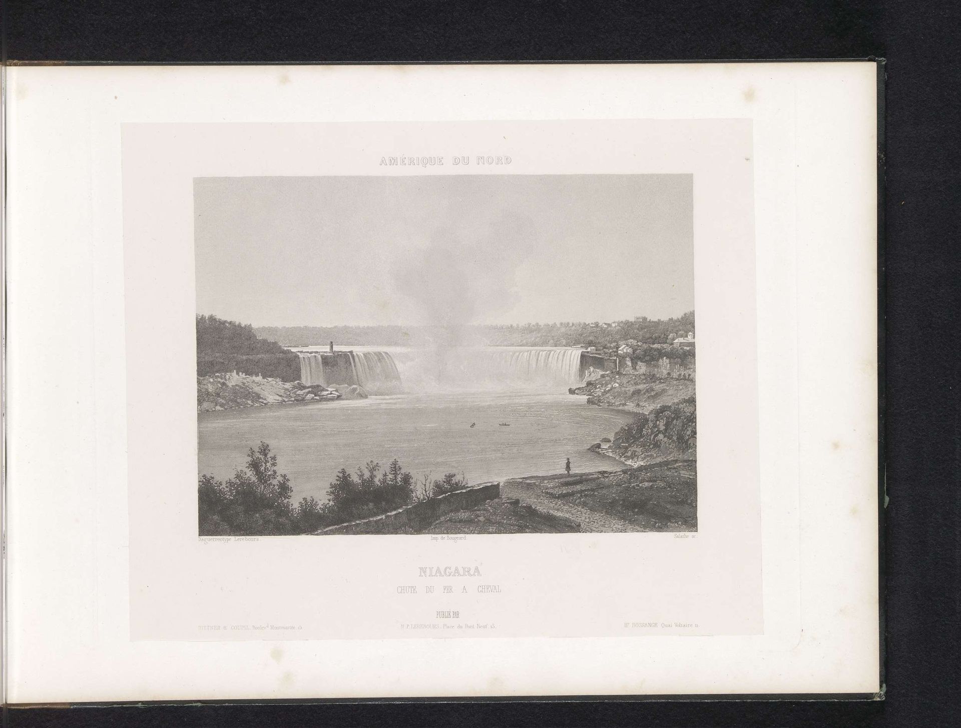 Gezicht op de Niagarawatervallen by Friedrich Salathé