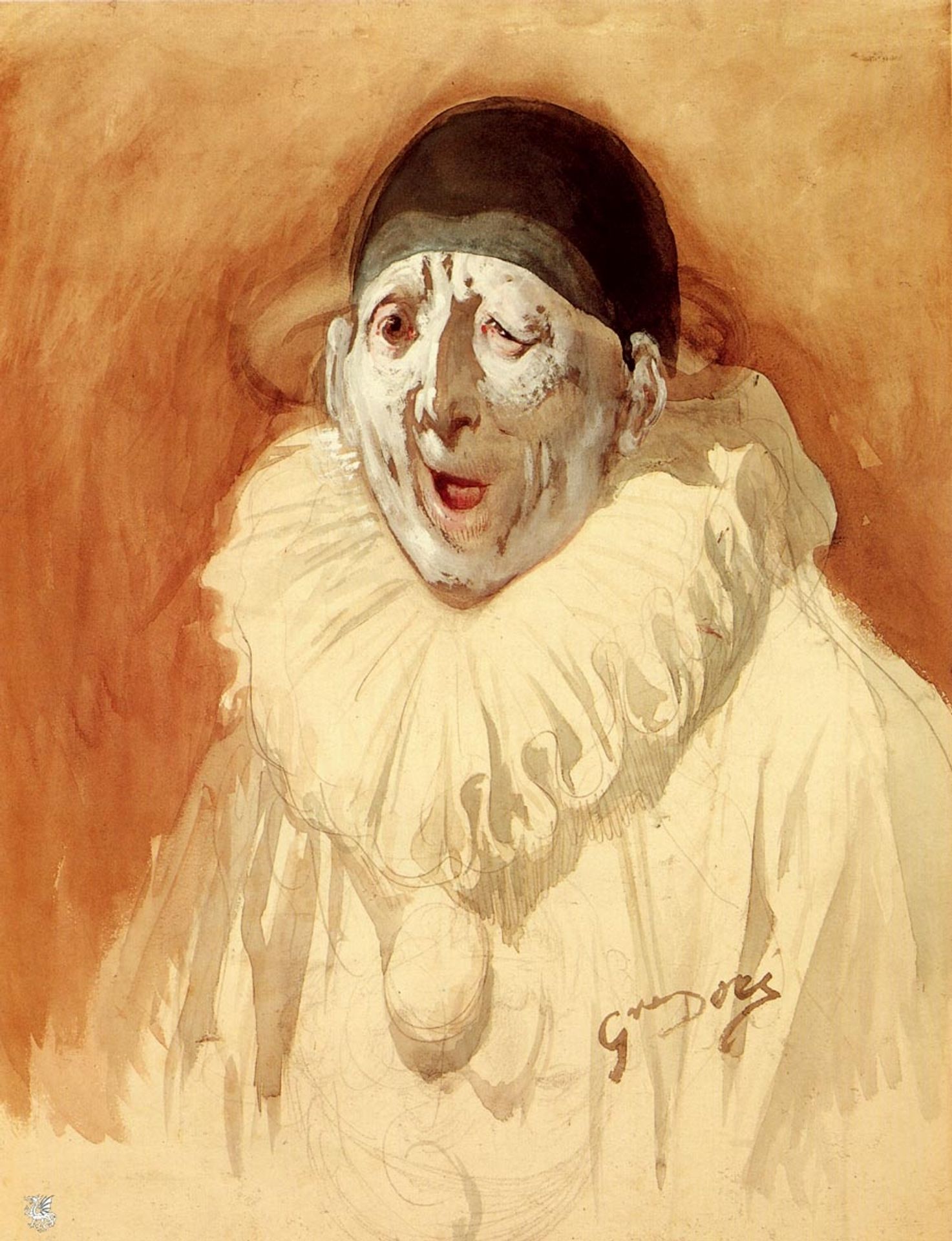 Pierrot Grin by Gustave Dore