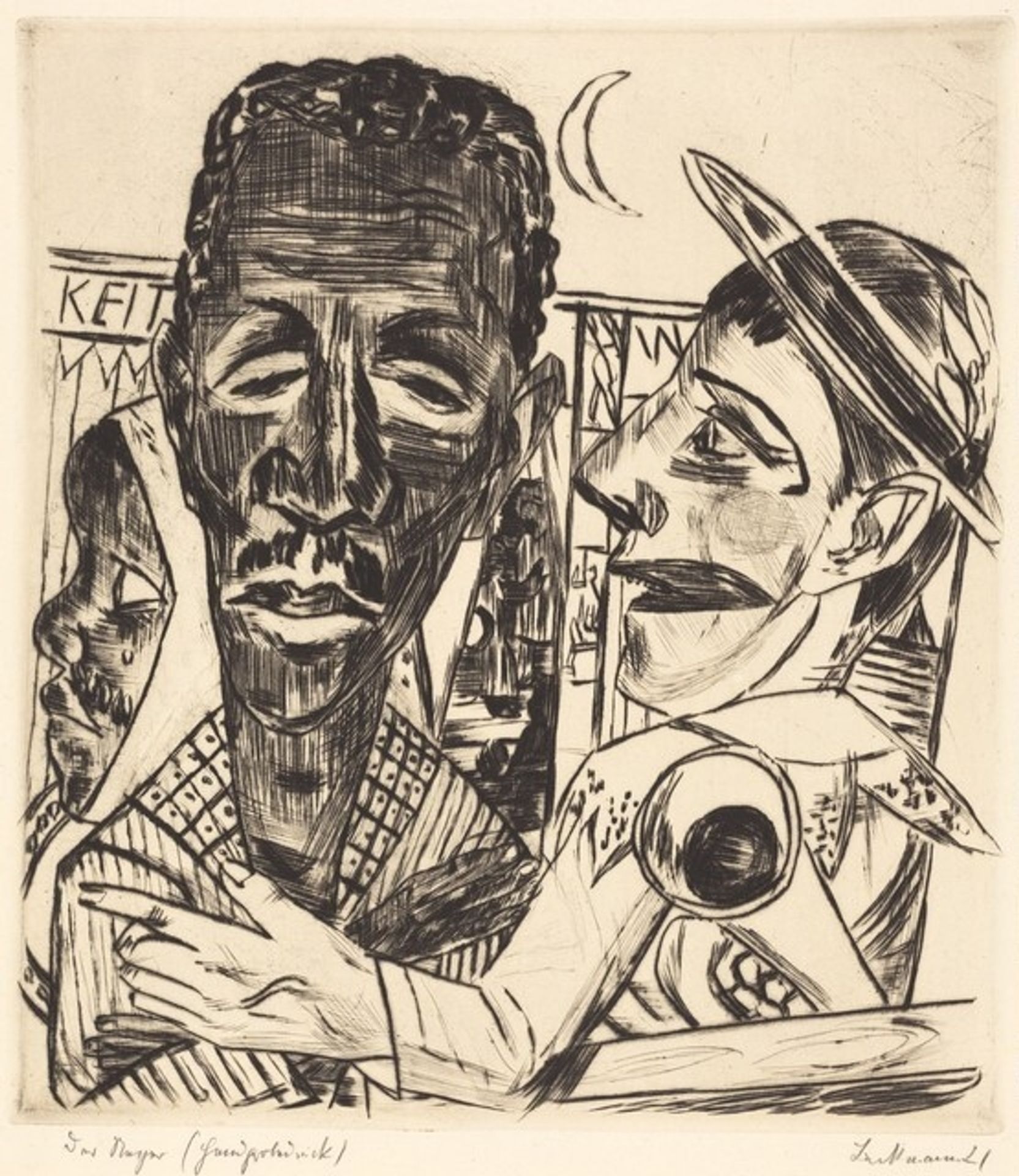 The Negro (Der Neger) by Max Beckmann