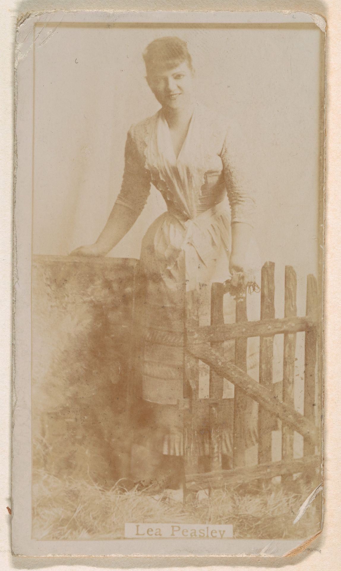 Lea Peasley, from the Actresses series (N245) issued by Kinney Brothers to promote Sweet Caporal Cigarettes by Kinney Brothers Tobacco Company