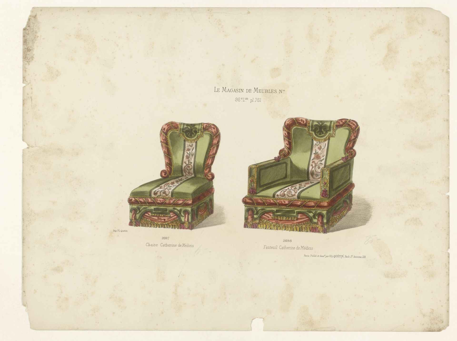 Stoel en fauteuil by Anonymous