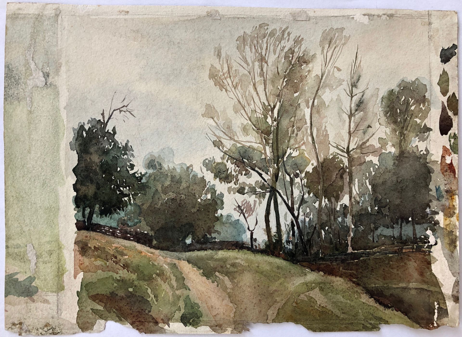 Landscape with trees by Hryhorii Havrylenko