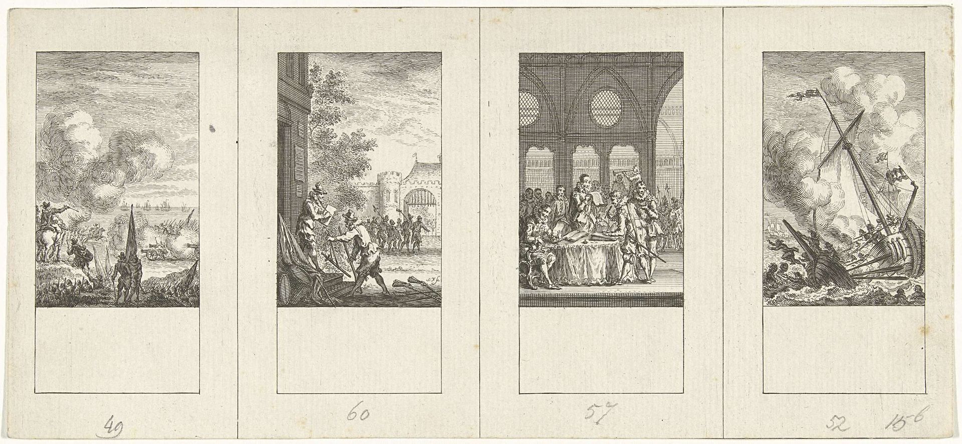 Vier episodes uit de vaderlandse geschiedenis by Simon Fokke