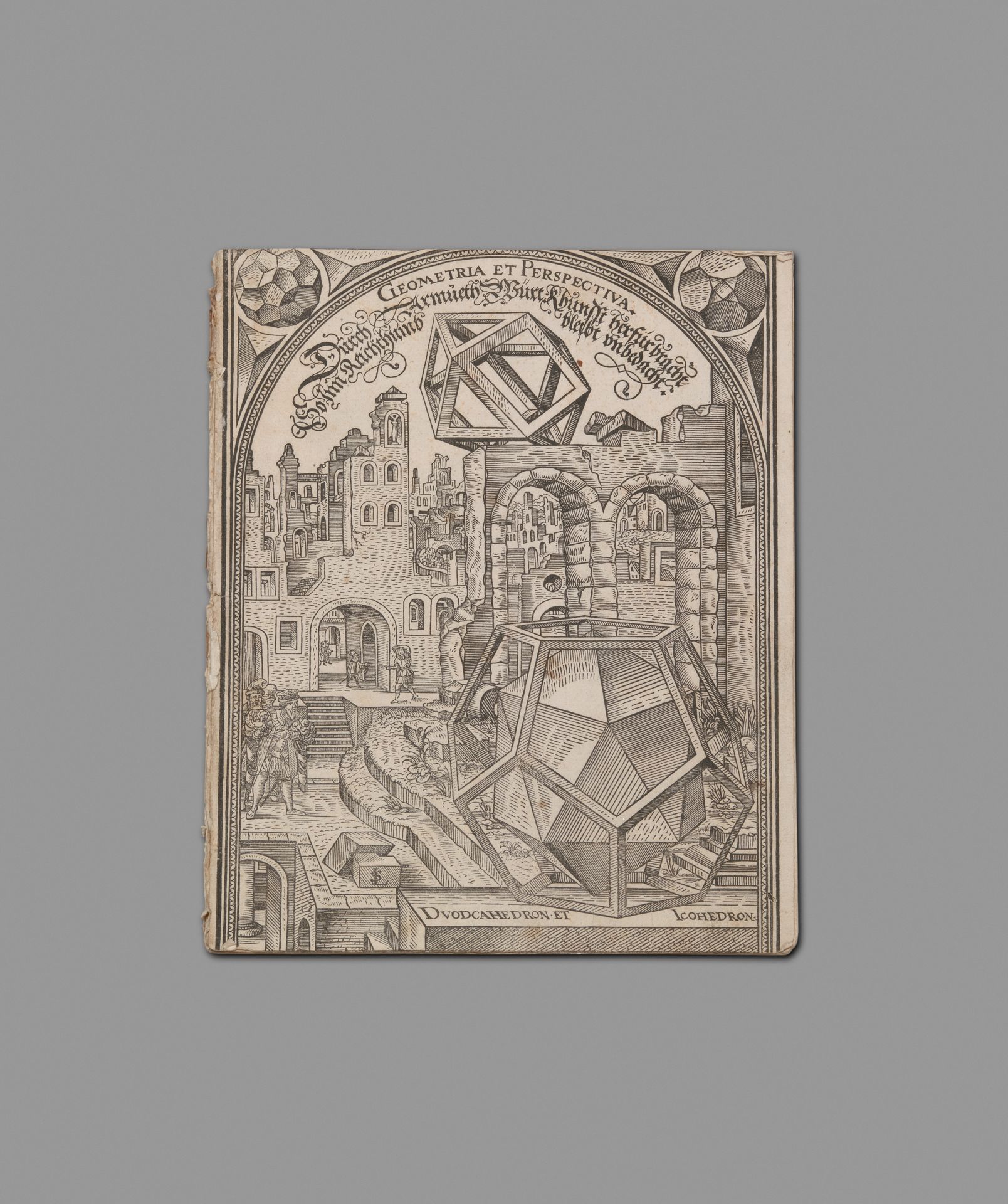 Cover Page from Geometria et Perspectiva by Lorenz Stoer