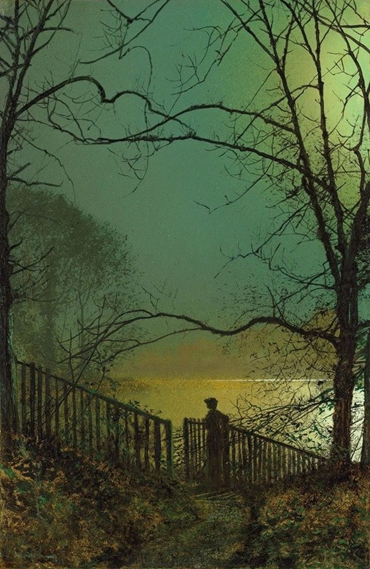 Roundhay Park Lake by John Atkinson Grimshaw