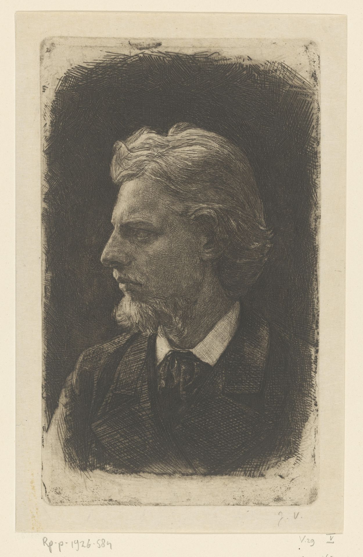 Portret van Jacques Perk by Jan Veth