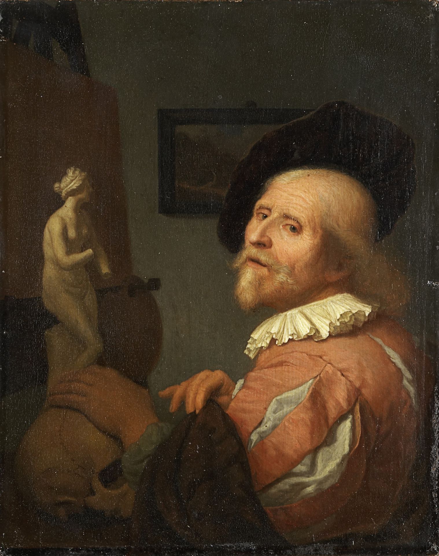 Portrait of an Artist in His Studio by Godfried Schalcken