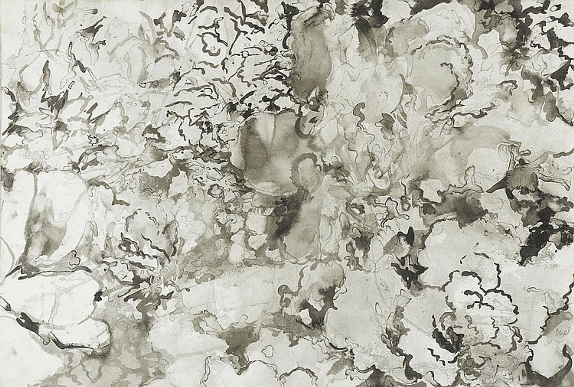 Abstract composition by Samuel Buri