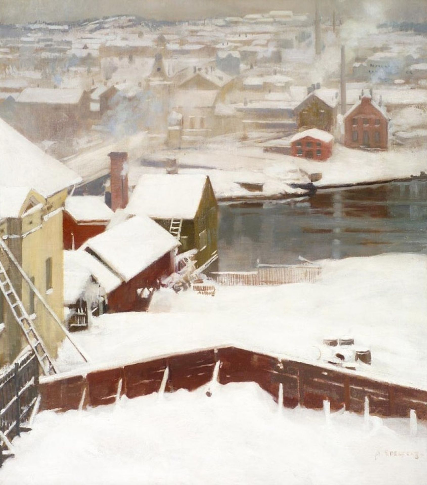 The First Snow by Albert Edelfelt