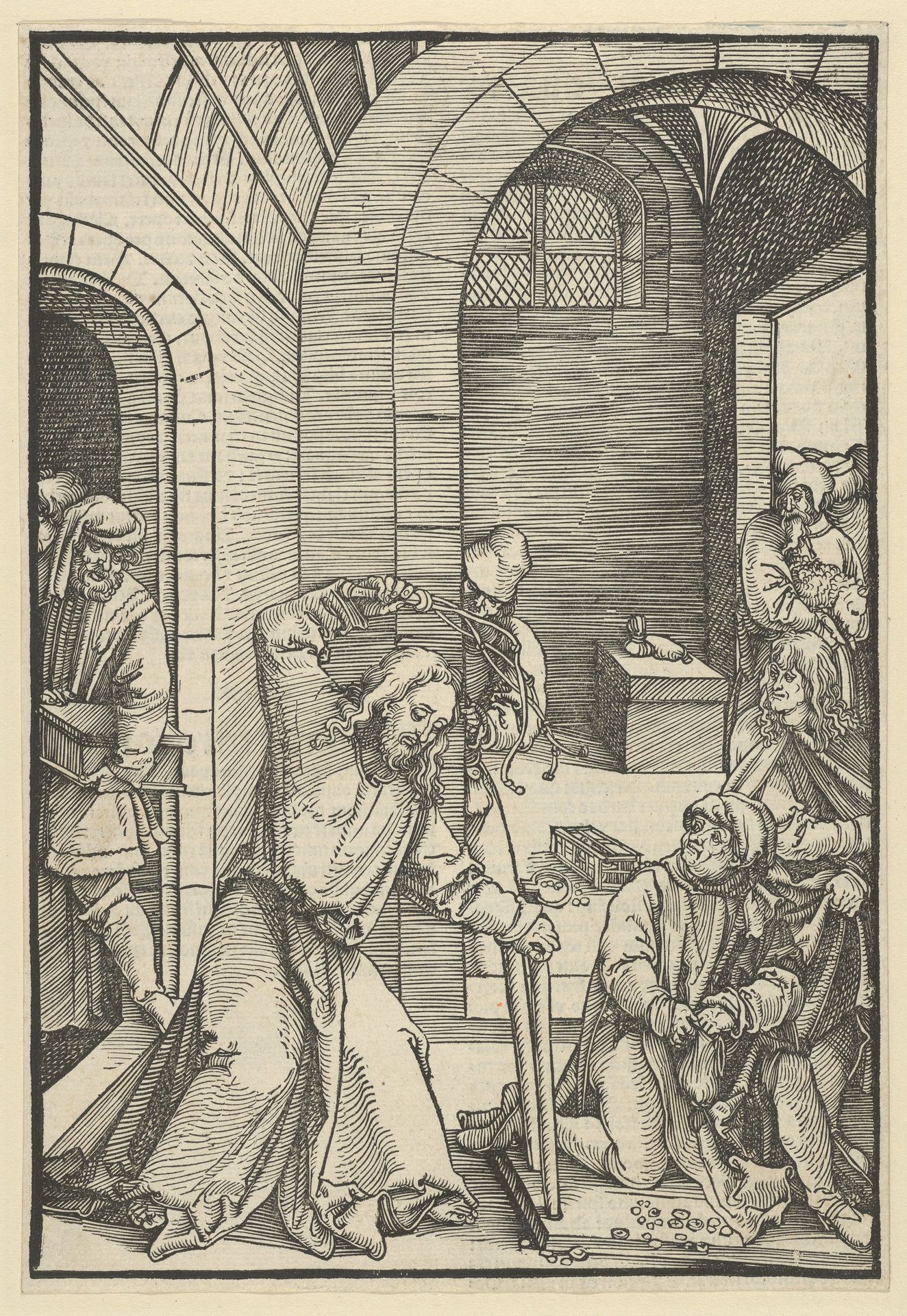 Christ Purifying the Temple, from Speculum passionis domini nostri Ihesu Christi by Hans Schäufelein