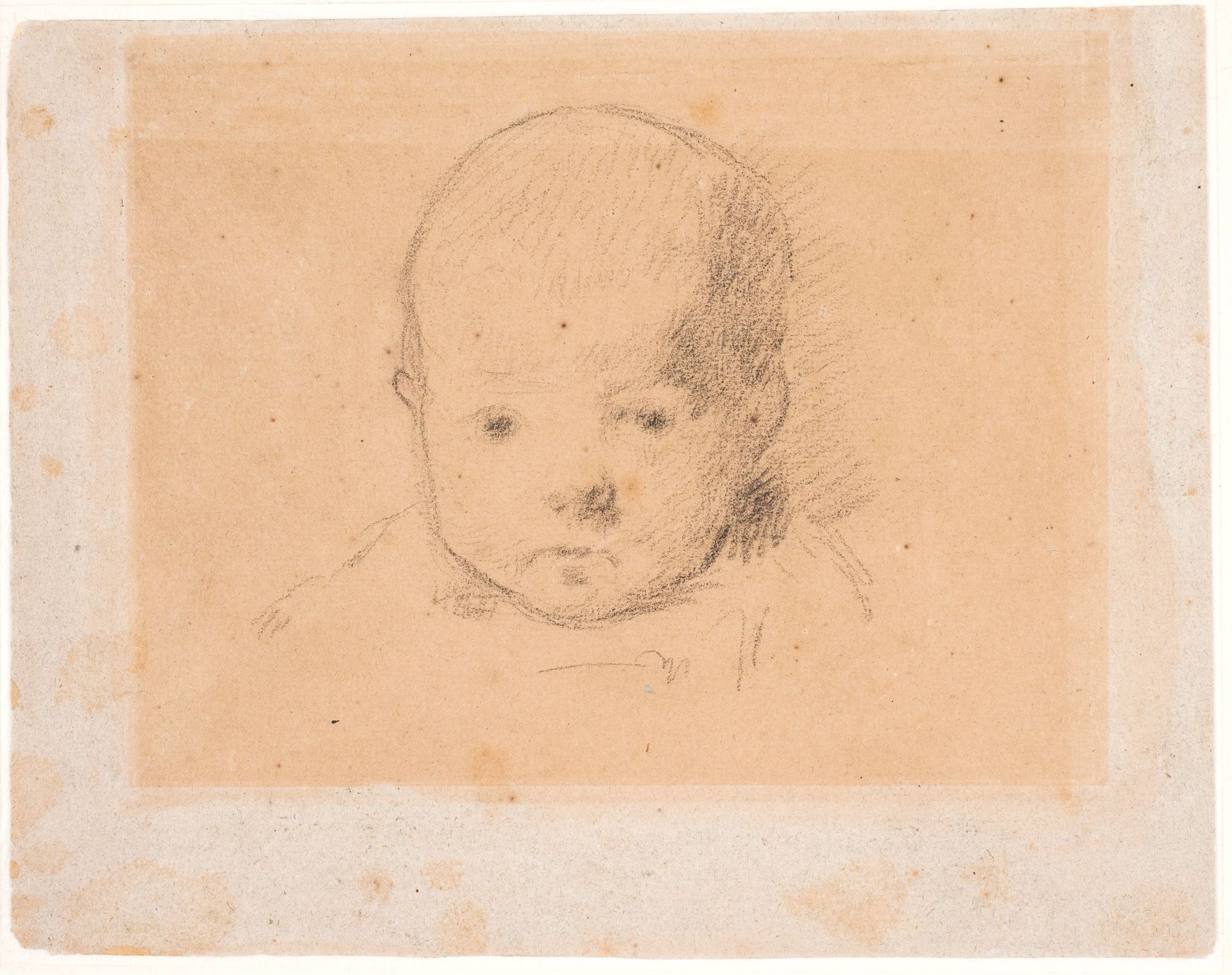 Portræt af kunstnerens søn Clovis, født den 10.maj 1879 by Paul Gauguin