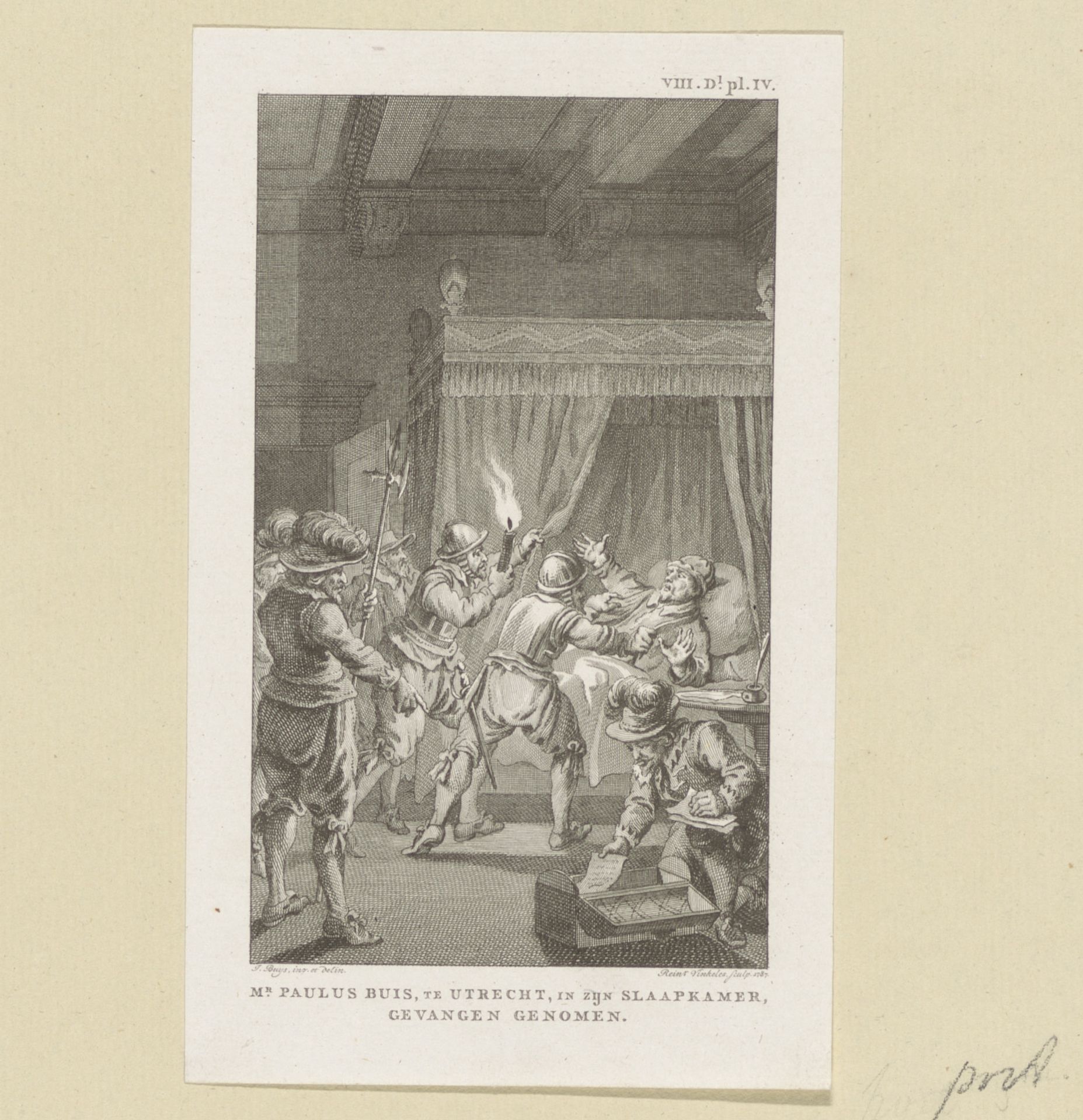 Gevangenneming van Paulus Buis, 1586 by Reinier Vinkeles