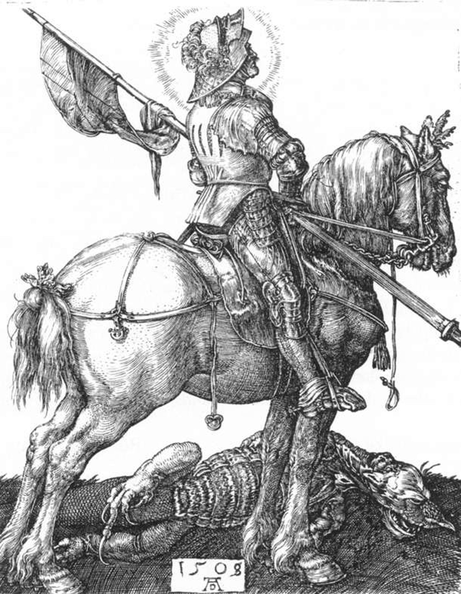 St George on Horseback by Albrecht Durer