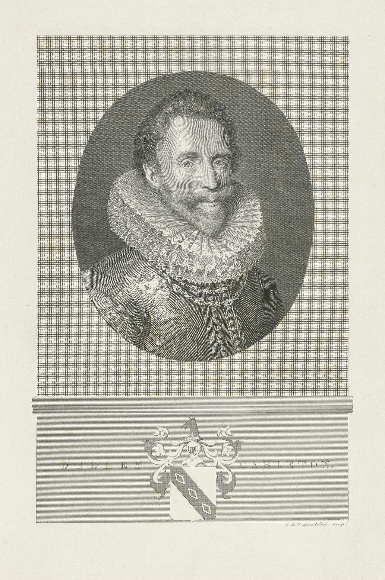 Portret van Dudley Carlton by Jan Frederik Christiaan Reckleben