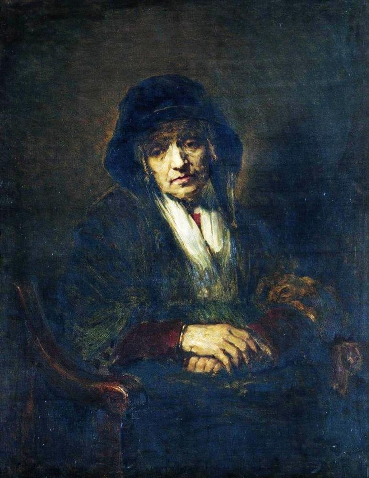Portrait of an old woman by Ilya Repin