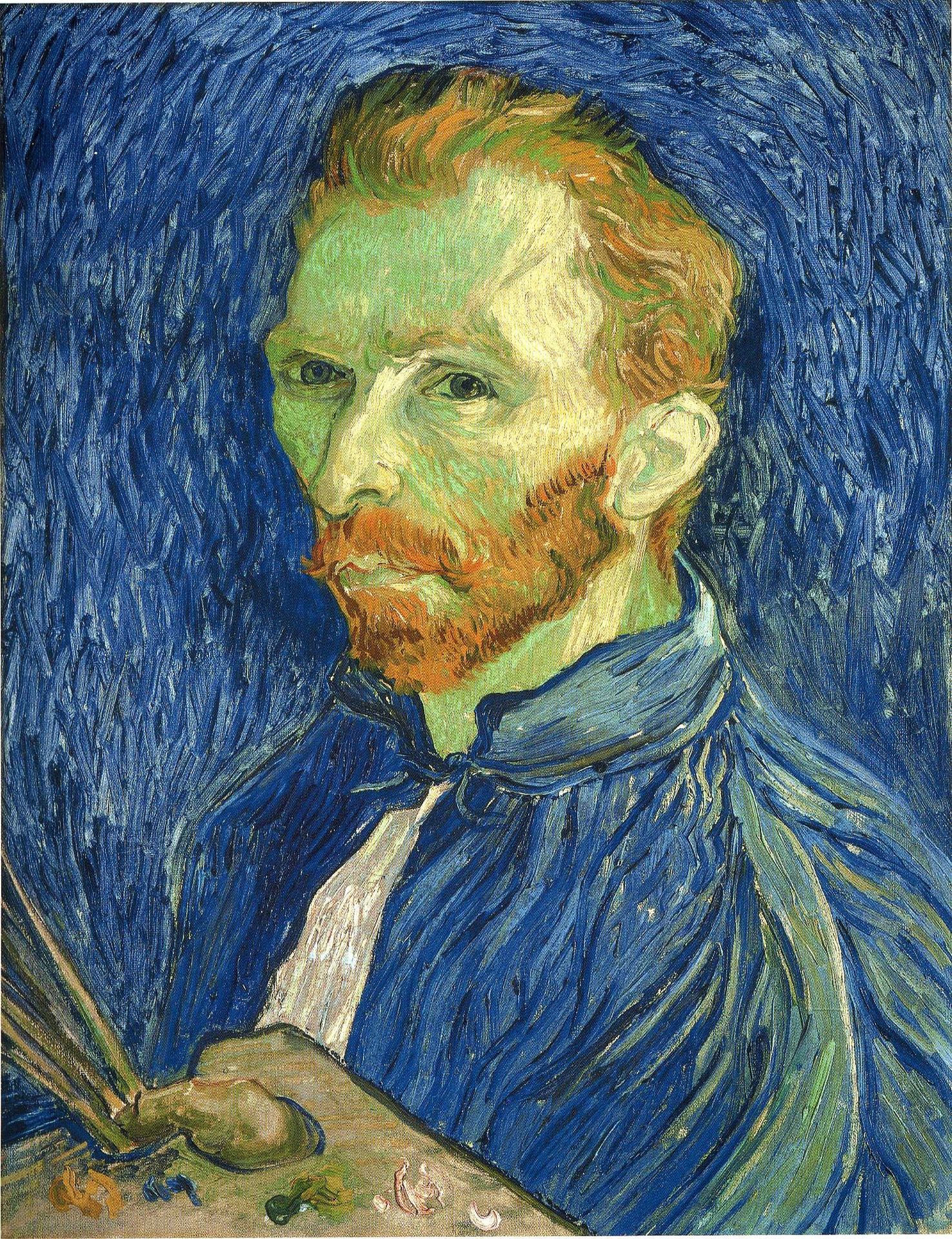 Self Portrait with Pallette by Vincent van Gogh