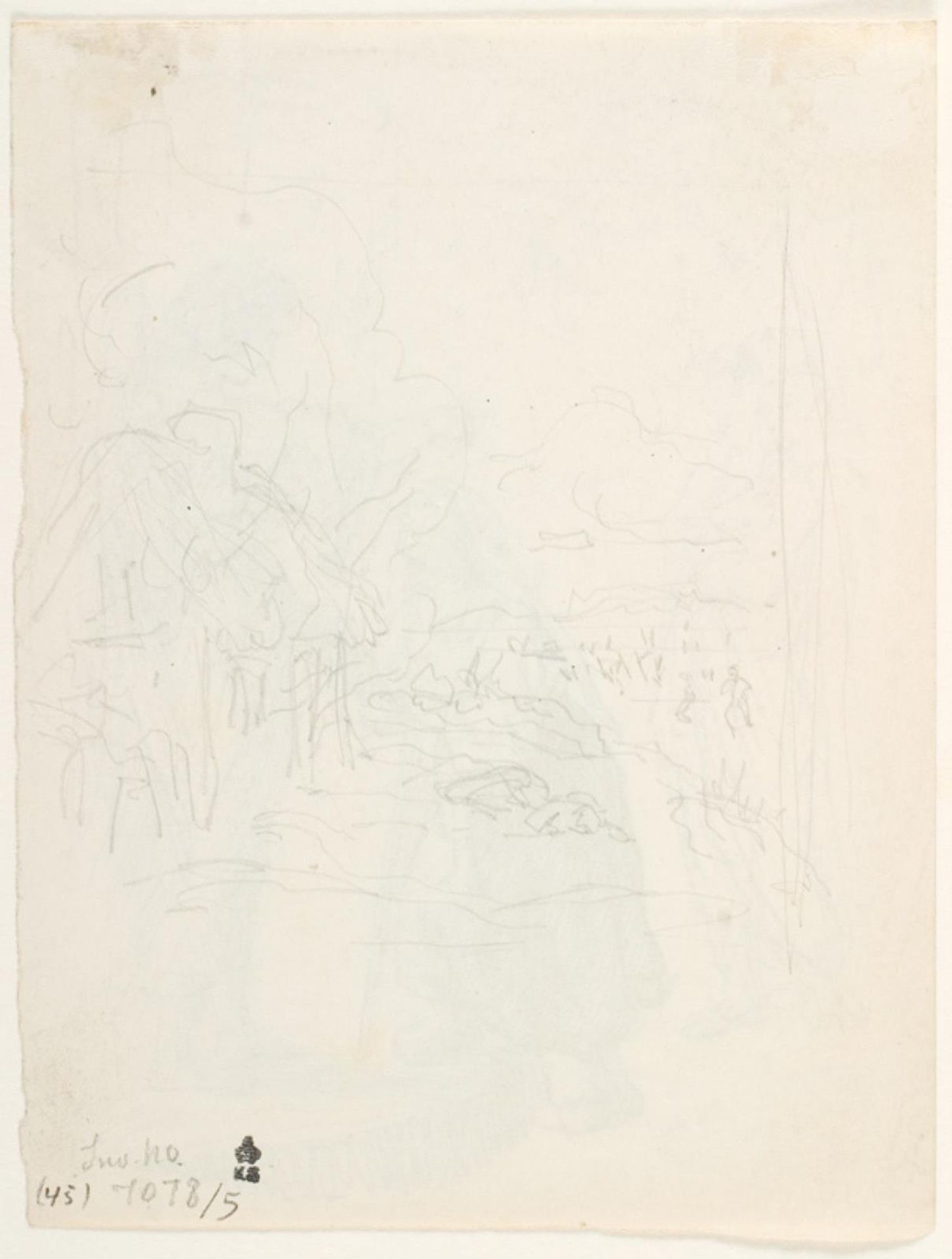 Illustrationsudkast til H.C. Andersen, "Noget" by Lorenz Frølich