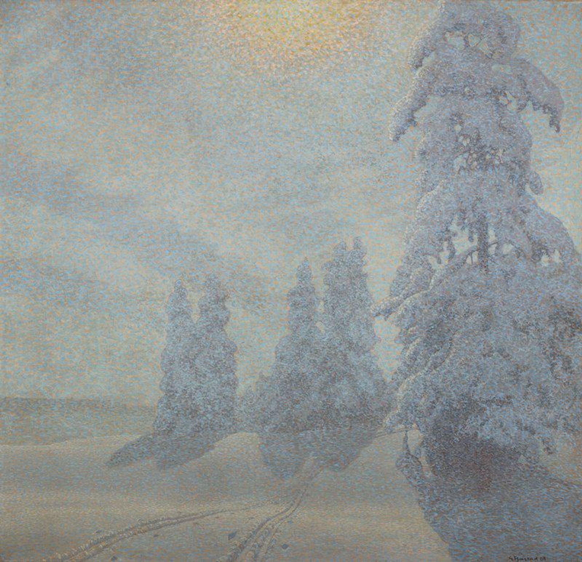 Winter Landscape by Gustaf Edolf Fjaestad