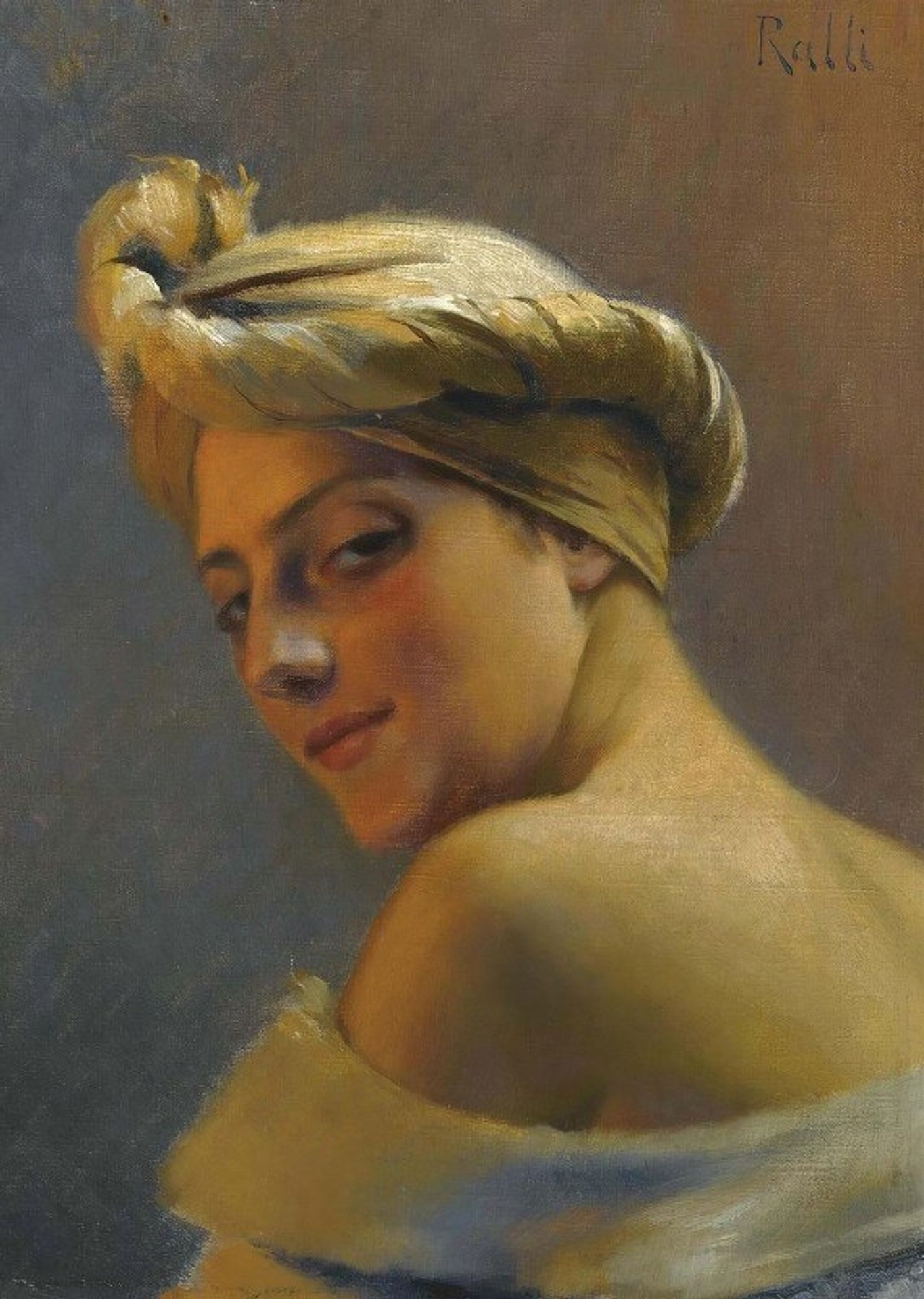 Girl With Turban by Theodoros Ralli