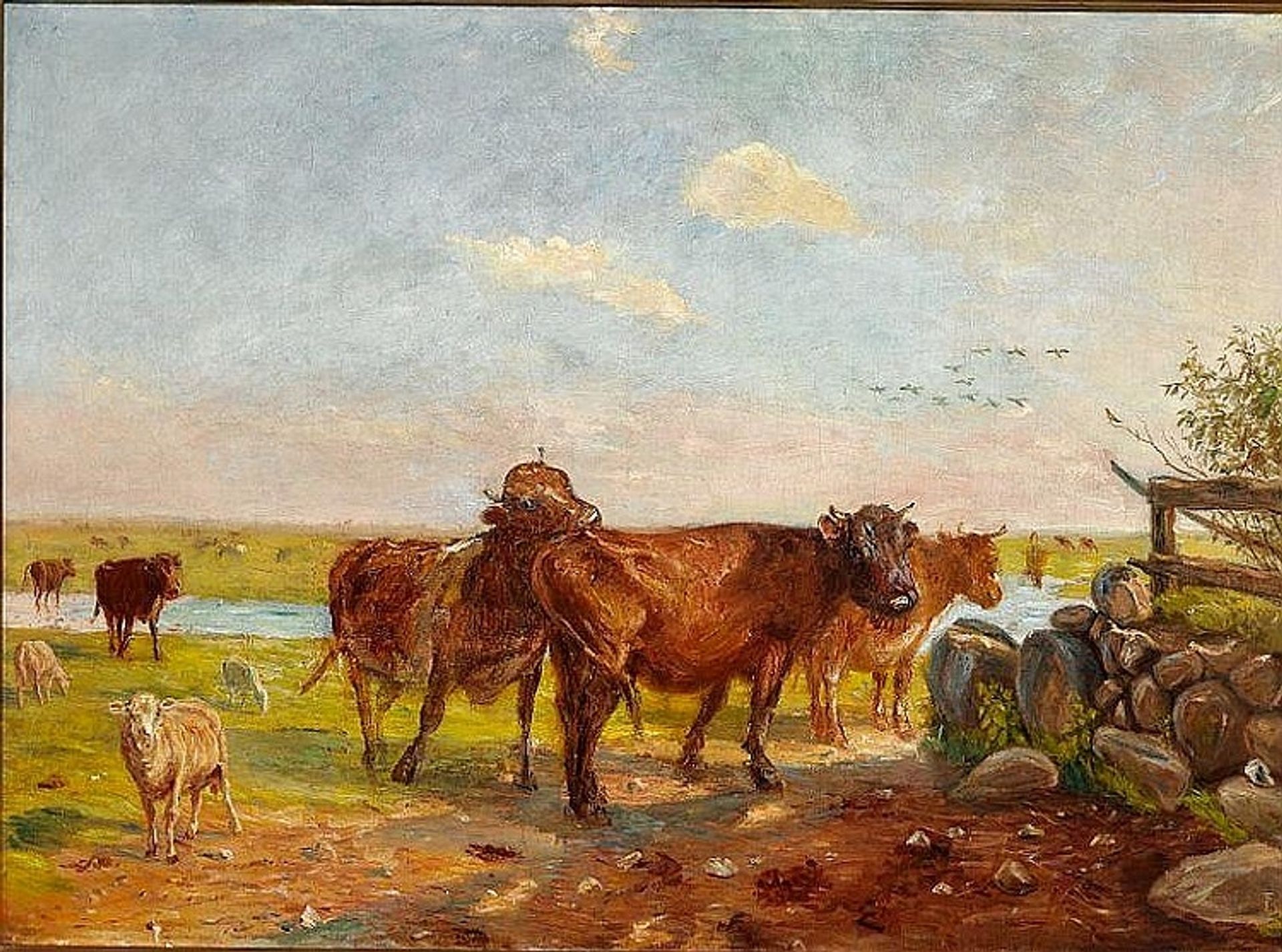 Cattle on Saltholm by Theodor Philipsen