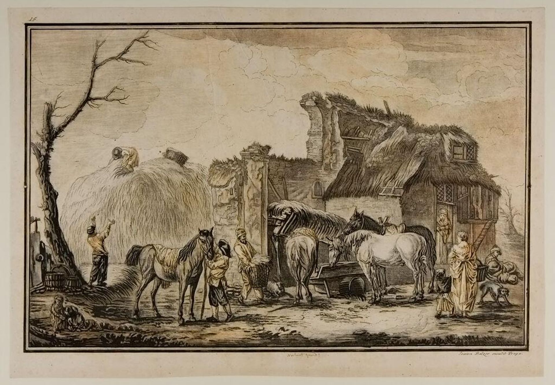 Stable in Ruins by Johann Balzer