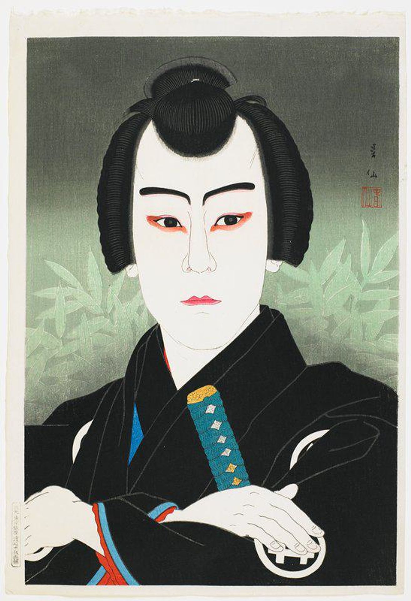 Actor Ichikawa Sumizō VI as Shirai Gonpachi by Natori Shunsen