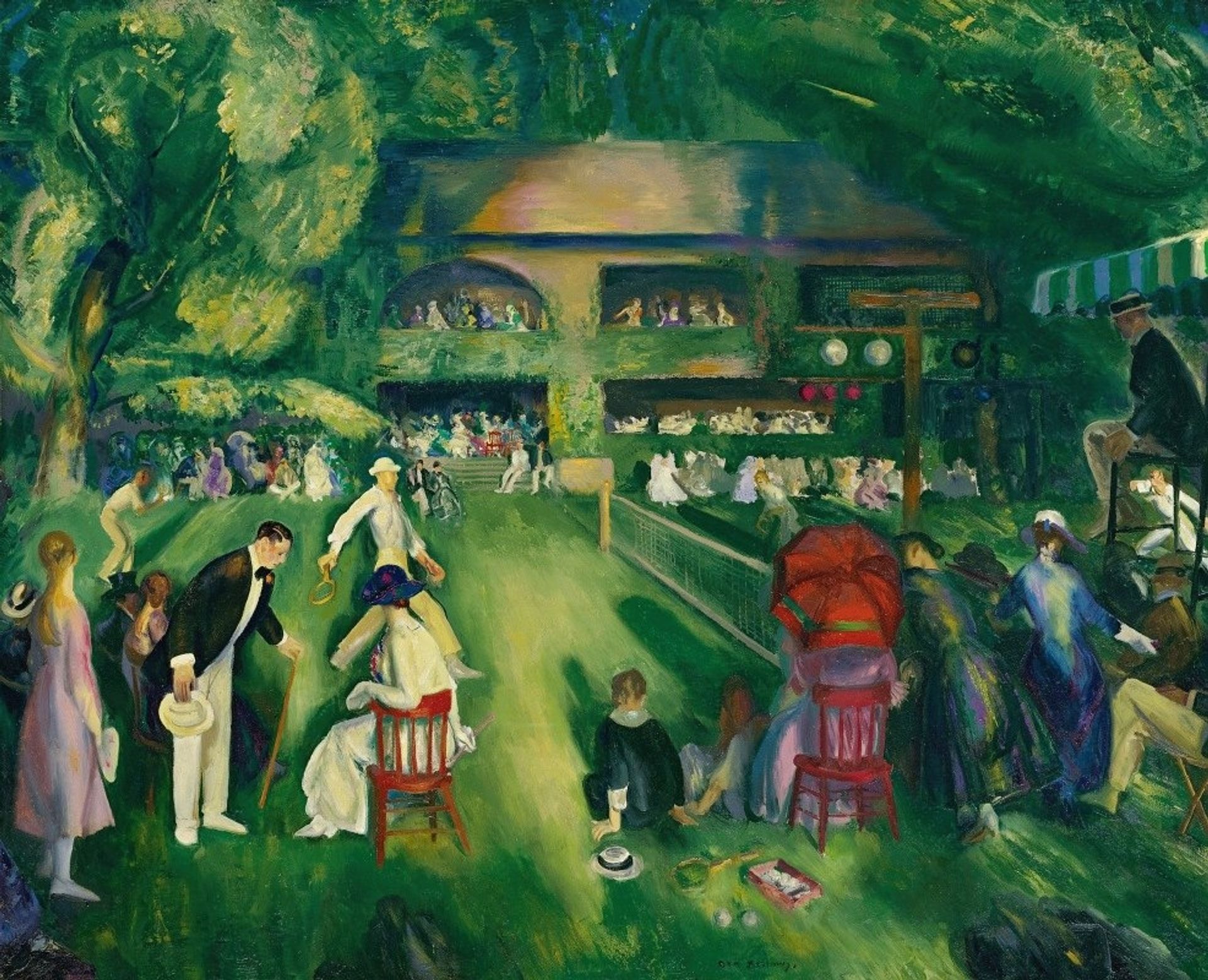 Tennis At Newport by George Wesley Bellows