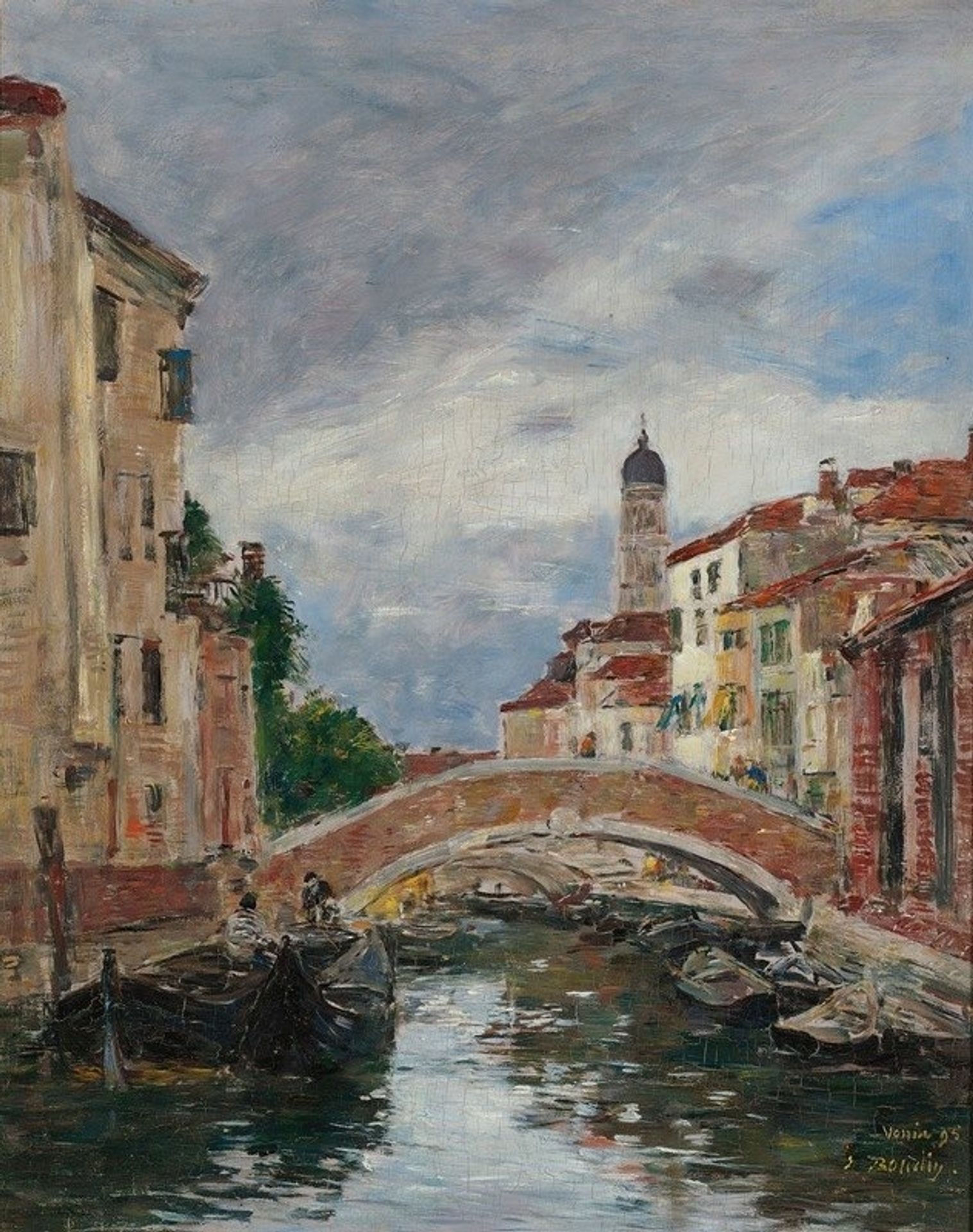 Petit Canal À Venis by Eugène Boudin