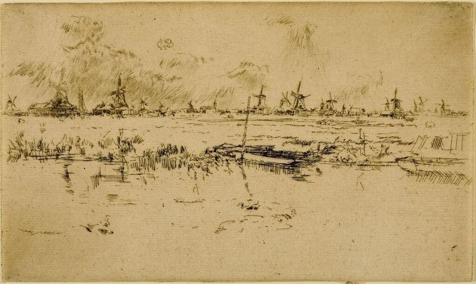 Zaandam by James Abbott McNeill Whistler