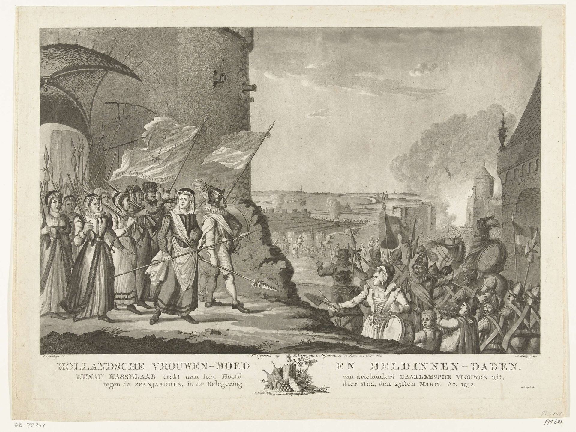Kenau tijdens het beleg van Haarlem, 1573 by A. Lutz