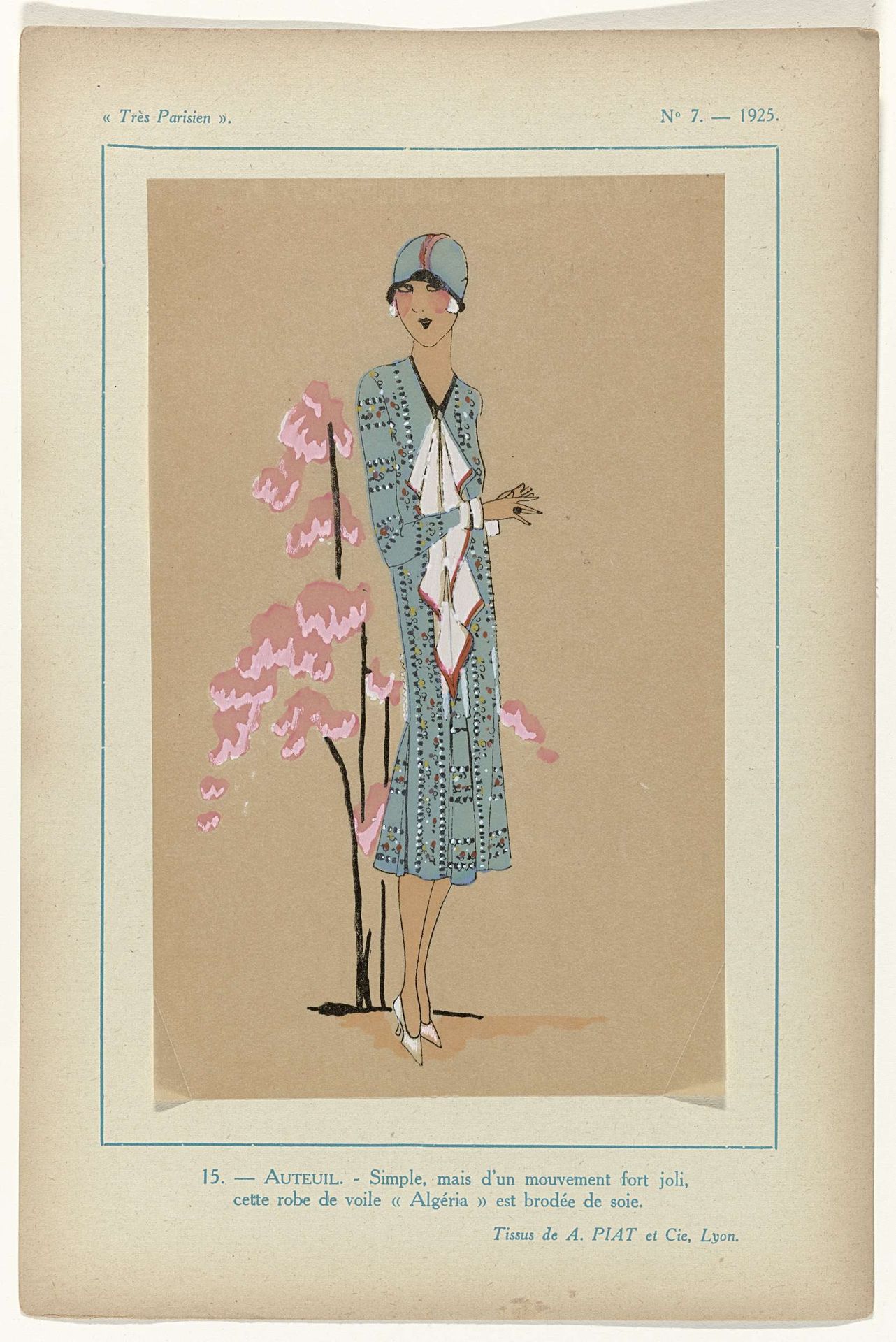 Très Parisien, 1925,  No. 7, Pl. 15. - AUTEUIL by G-P. Joumard