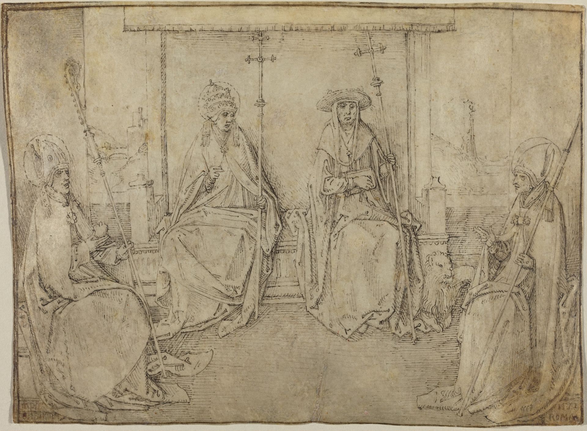 The Four Latin Fathers of the Church by Valentijn van Orley