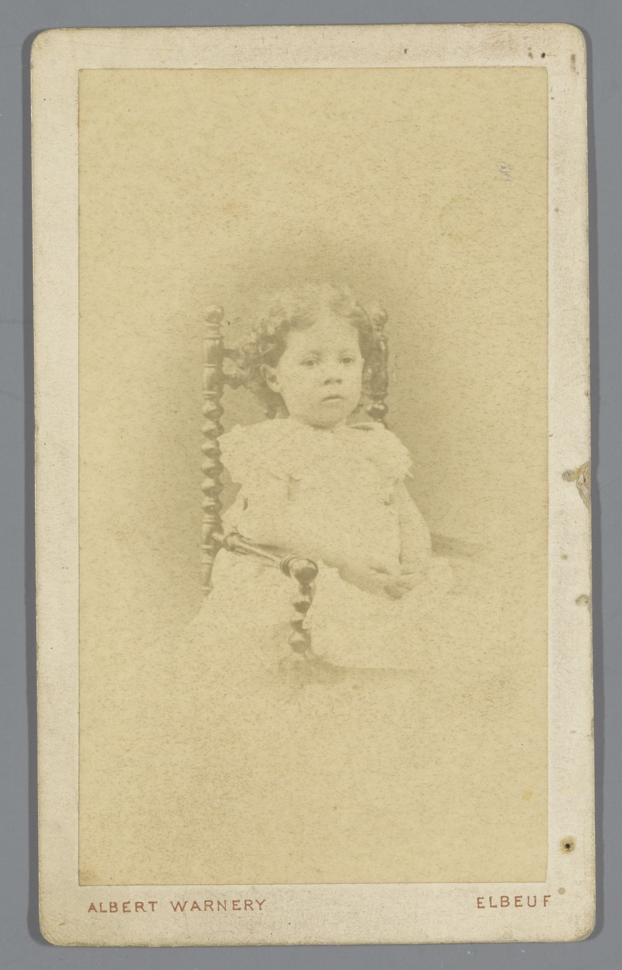 Portret van een onbekend kind by Albert Alfred Warnery