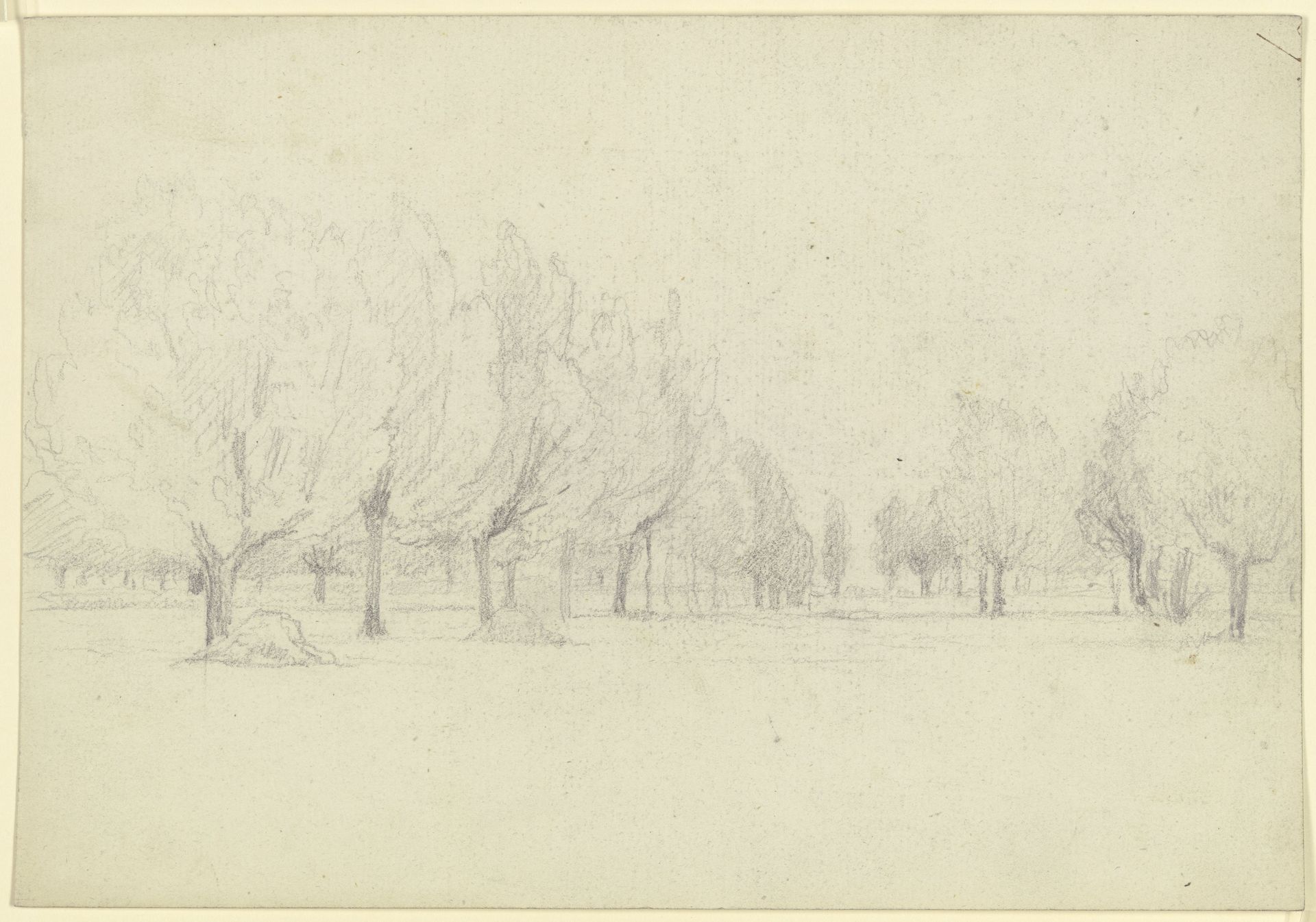 Meadow with trees by Otto Scholderer