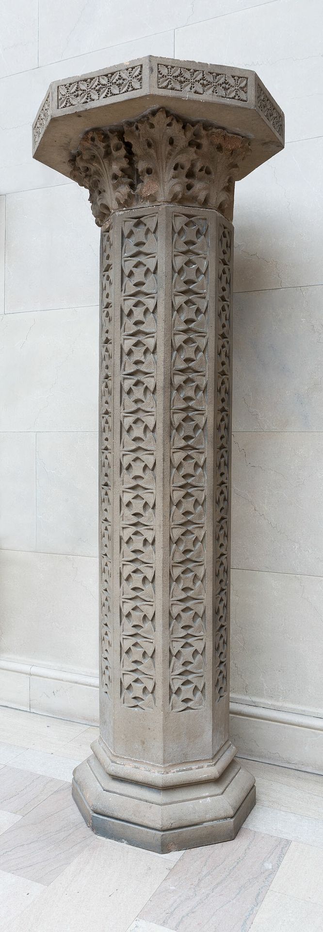 Garrick Theater, Chicago, Illinois, Exterior Column by Adler & Sullivan, Architects