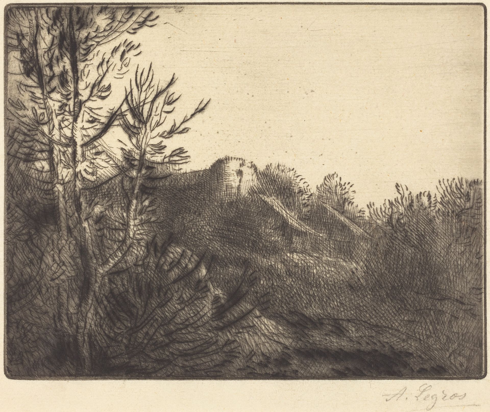 View of a Farm (La ferme de Valoux) by Alphonse Legros