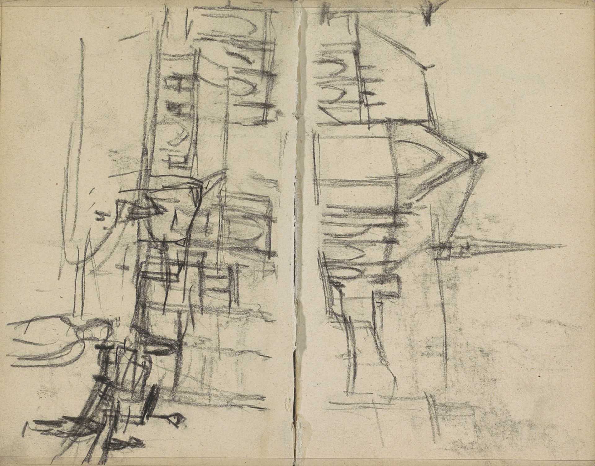 Nieuwe Kerk te Amsterdam, gezien vanaf de Dam by George Hendrik Breitner