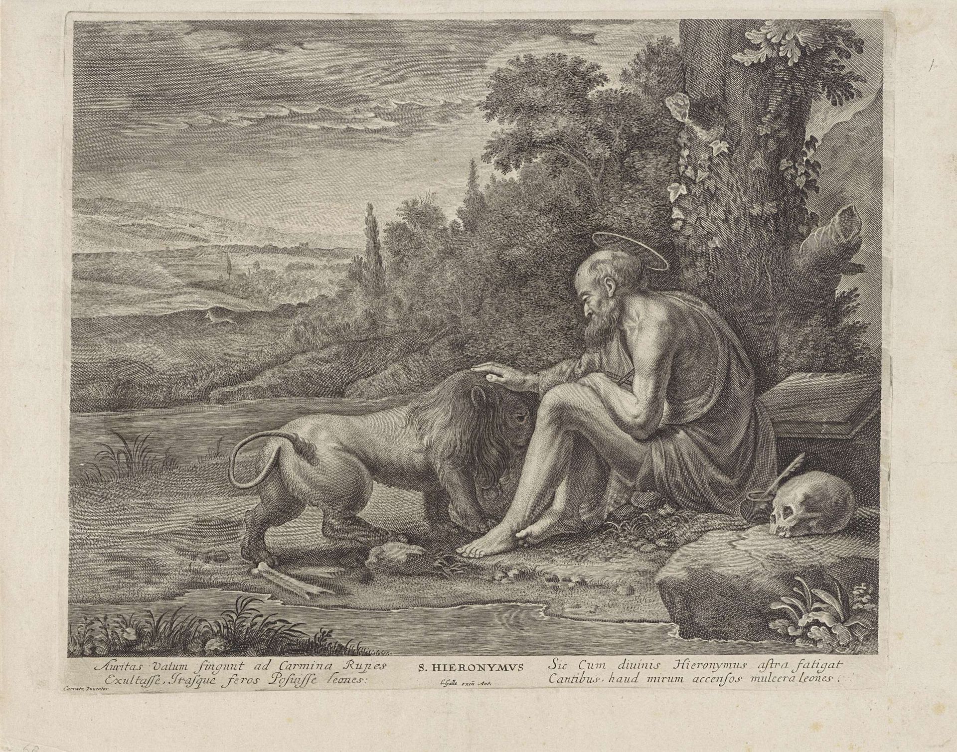 H. Hieronymus onder een boom by Anonymous
