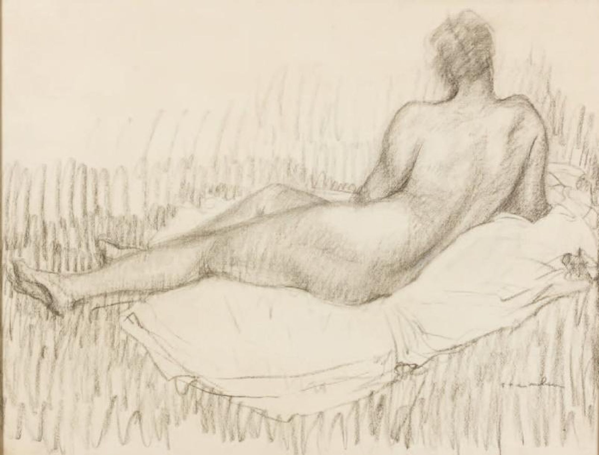 Nu de Dos Allonge by Théophile Alexandre Steinlen