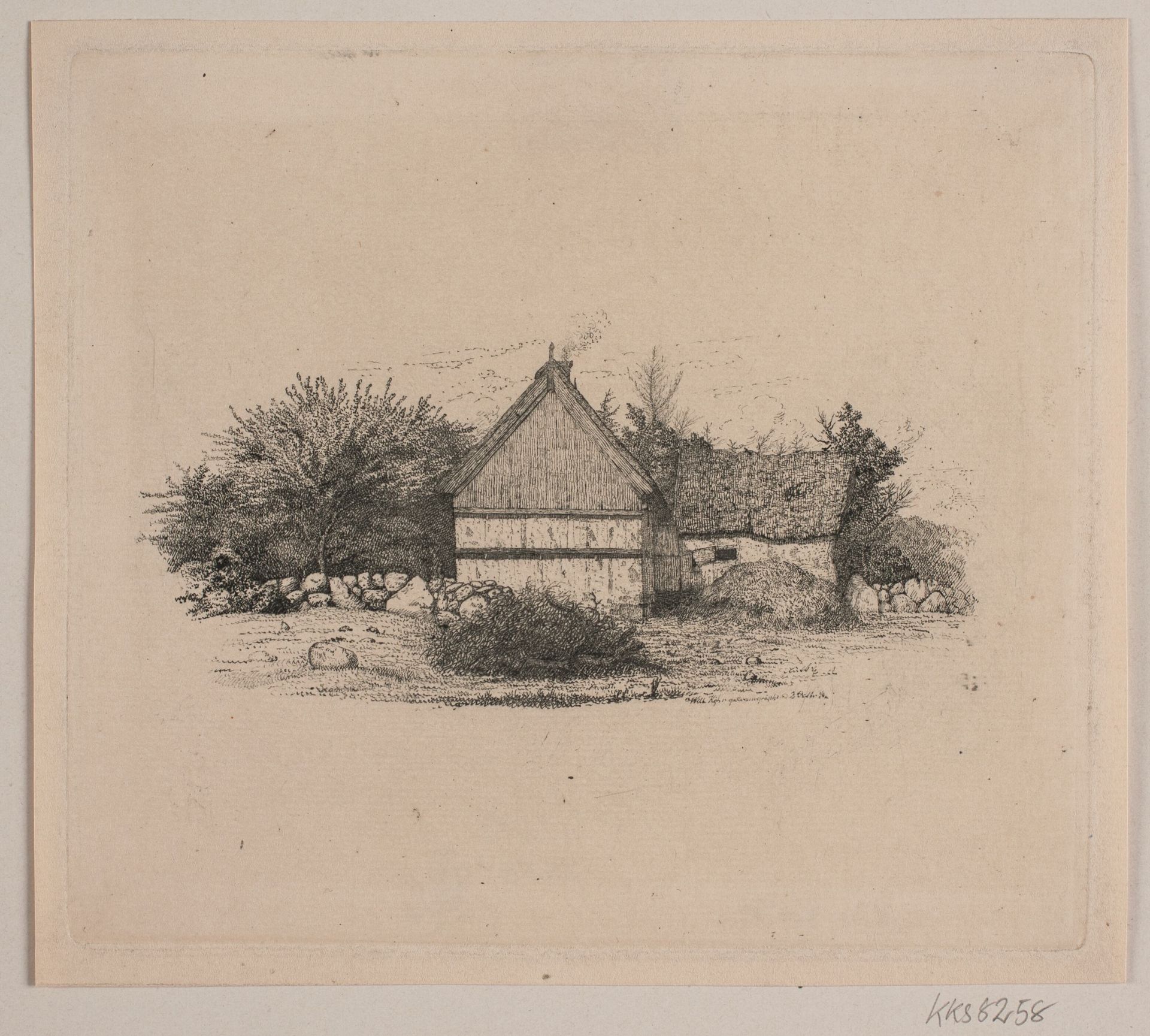 Et bondehus by Vilhelm Kyhn