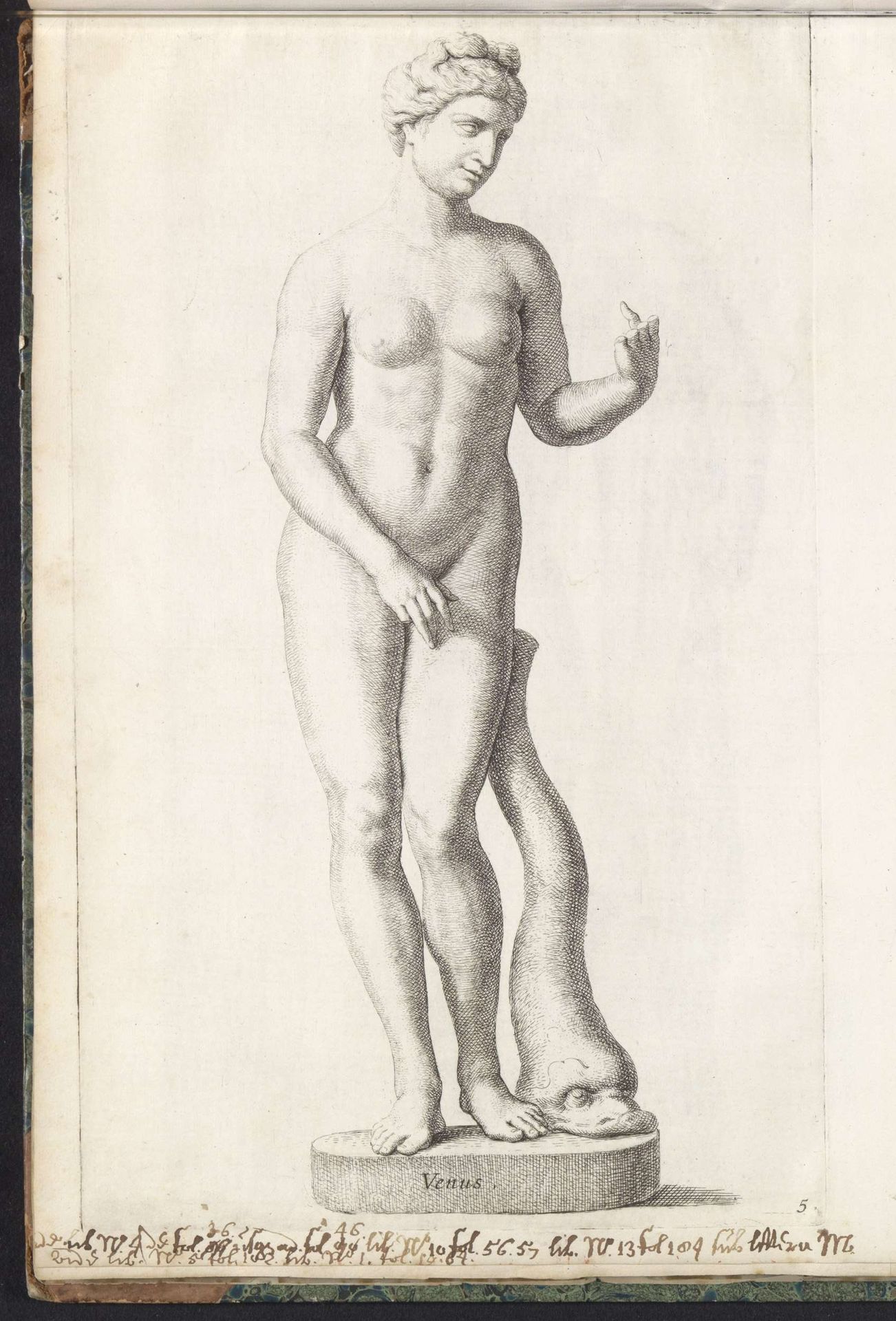 Sculptuur van Venus met een dolfijn by Hubert Quellinus