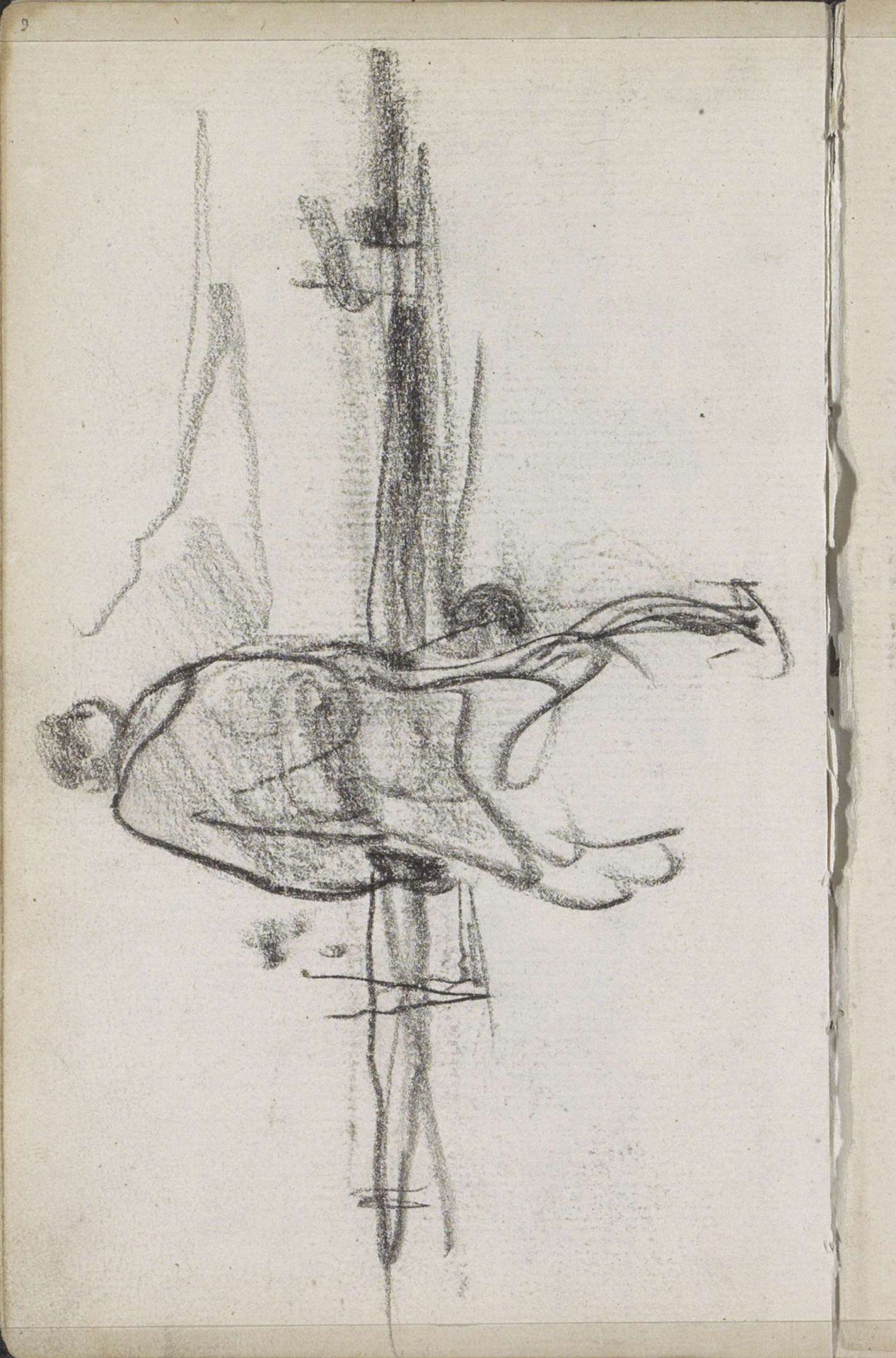Figuur in een landschap by George Hendrik Breitner