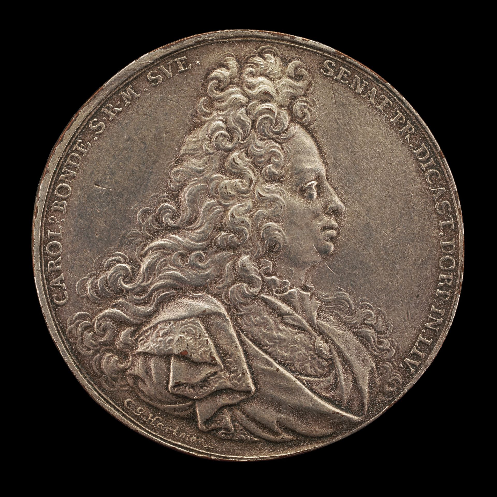 Karl Bonde, 1648-1699, Swedish Senator [obverse] by Carl Gustave Hartman