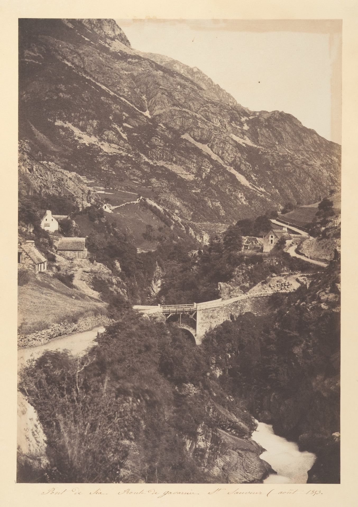 Pont de Sia Route de Gavarnie St Sauveur by Joseph Vigier