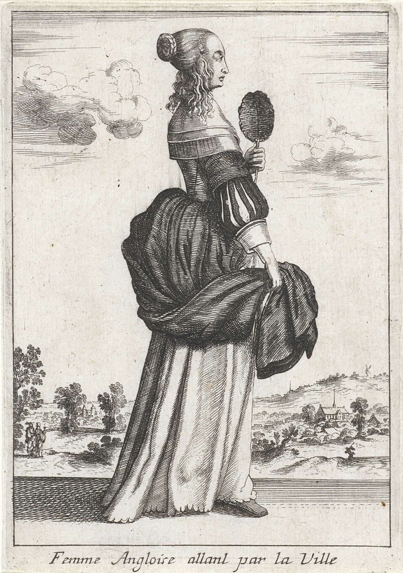 Femme Angloise allant par la Ville by Anonymous